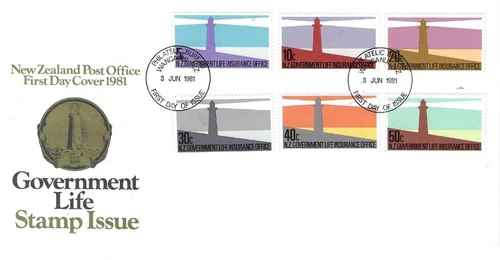 New Zealand Comm/First Day Covers - Government Life Issue - 1981 (NZ336)