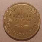 Ponce Puerto Rico, Joyeria Ramirez, Hda Fumero, RulauLatin Pnc 20, $5 brass 32mm