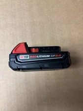 (1) New Genuine 18V Milwaukee 48-11-1820 2.0 AH Battery M18 18 Volt CP Compact