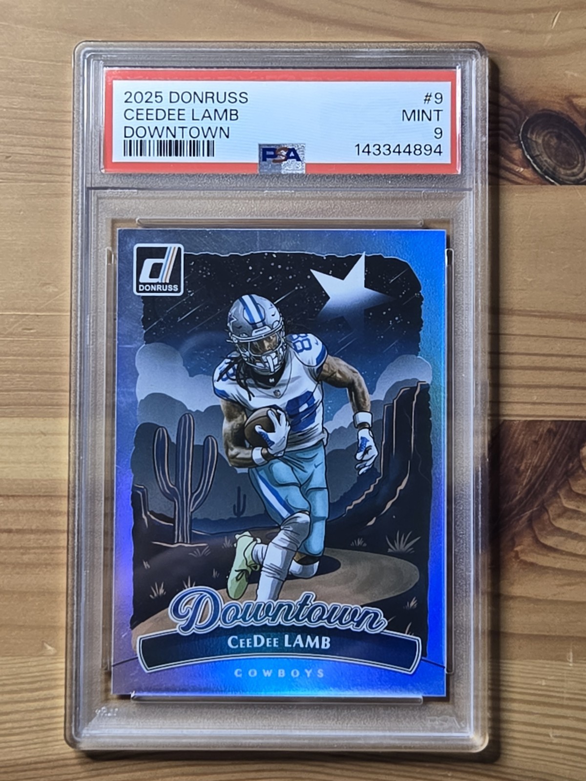 2025 Panini Donruss Football Downtown CeeDee Lamb #9 PSA  9