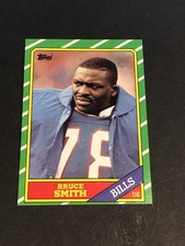 1986 Topps BRUCE SMITH Rookie Card 389 Buffalo Bills HOF. rookie card picture