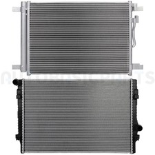 For 2015-2016 2018 Volkswagen Golf Aluminum Radiator & AC Condenser Cooling Kit