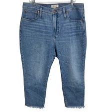 Madewell The perfect Vintage Jean Raw Hem in Kepler Wash  Size 33P