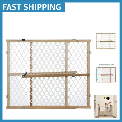 #ad Secure amp; Stylish Diamond Mesh Baby Gate Pressure Mounted 23 Inches Tall $51.29