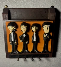 THE BEATLES / 1960's CARTOON  FIGURES / LETTER BOX / KEY ,HAT, COAT RACK