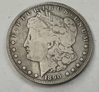 1890 CC Morgan Silver Dollar Carson City Mint  VF