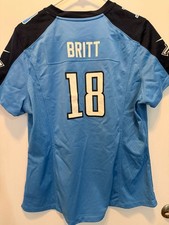 NIKE ON FIELD TENNESSEE TITANS KENNY BRITT #18 YOUTH XLARGE JERSEY