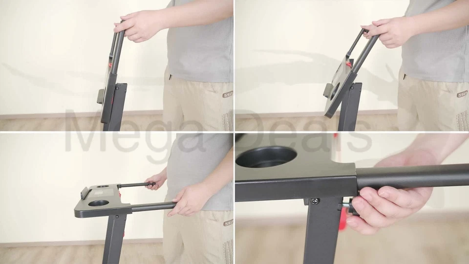 Foldable Electric Treadmill Underdesk Running & Walking Home Fitness Machine - Image 3 of 4
