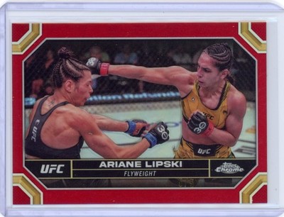 2024 Topps Chrome UFC Ariane Lipski #103 Red Refractor /5 SP RC Brazil HOT