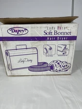 Dazey Lady Daze Soft Bonnet Hair Dryer w Hose & Bonnet Case Used