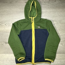L.L. Bean Kids Airlight Full-Zip Colorblock Textured Zip Hoodie Jacket Y Small 8