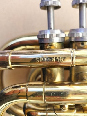 Jupiter SPT-416 Pocket Trumpet Bb SPT416 Silver Plated for Parts