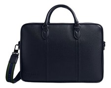 Image of Ted Baker business bag Kaden PU Webbing Document Bag Navy