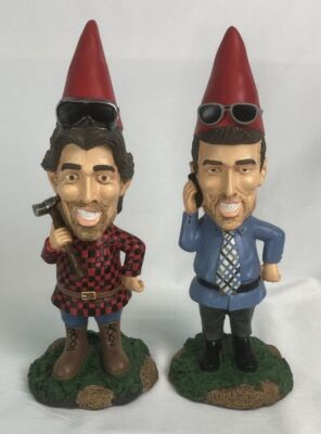 #ad Property Brothers HGTV 12quot; Resin Garden Gnome Set Scott Living Ltd Edition 2016 $22.49