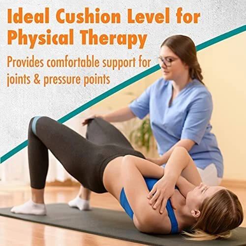 Thick 12mm Black Yoga Mat for Men, Women & Kids – Multipurpose Exercise Mat