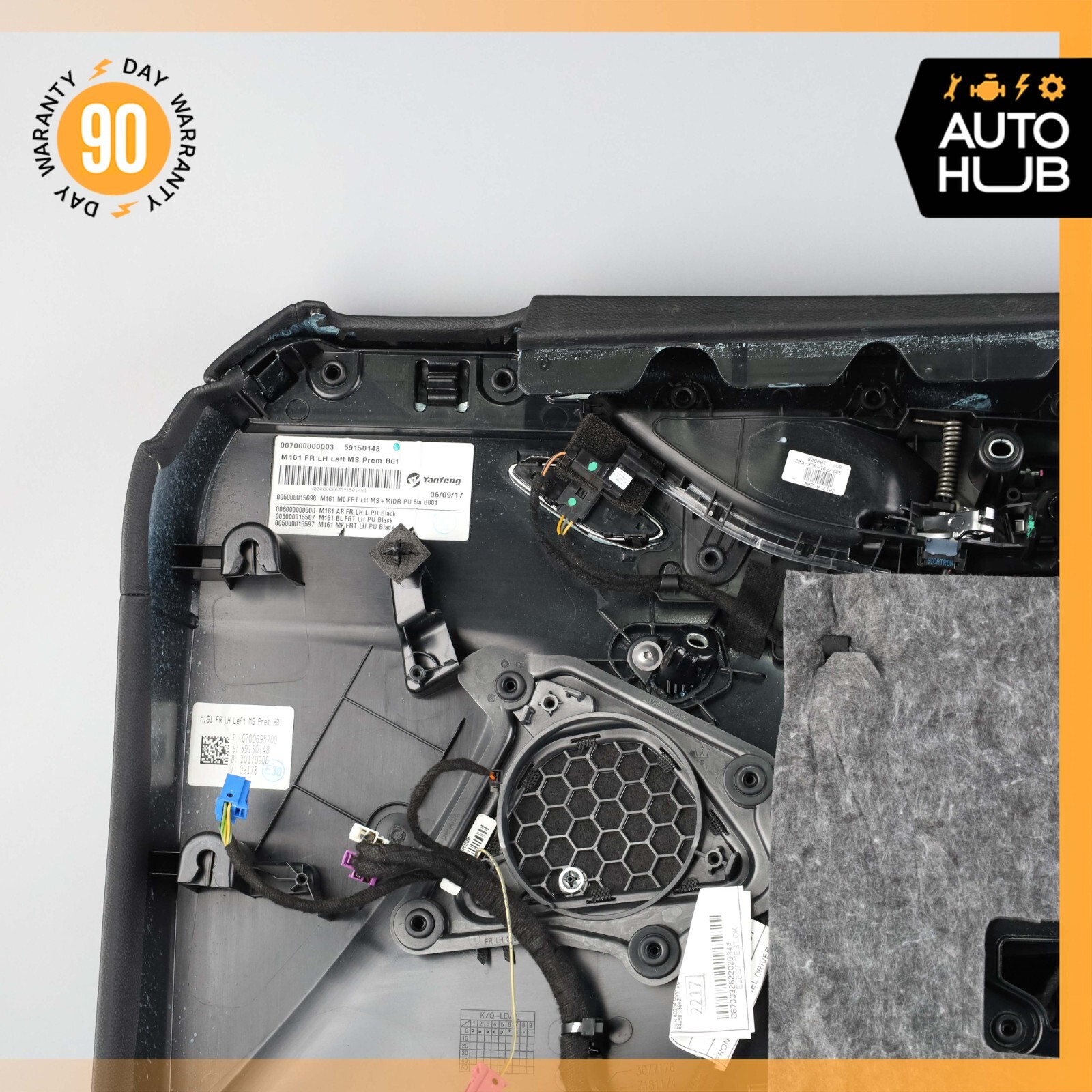 17-20 Maserati Levante M161 Interior Door Panel Front Left Side Black OEM 73k