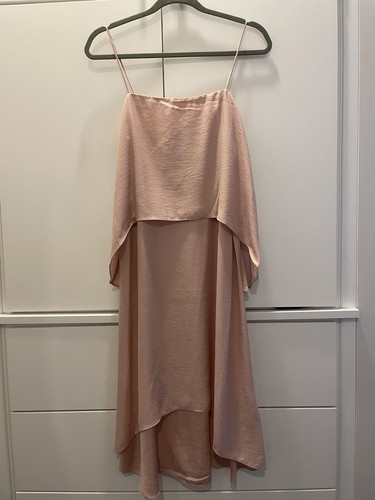 Banana Republic Kleid neu mit Etikett beige hoch/niedrig Größe 6 Einzelhandel 130 $