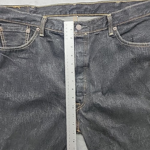 Pantalones de mezclilla Levi's 501 XX botones mosca negros pierna recta para hombre talla 42 x 32 - Imagen 4 de 11