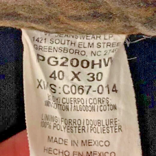 Vtg 40x30 Wrangler Pro Gear Fleece Lined Real Tree Hardwoods Camo Hunting Pants - Image 4 of 4