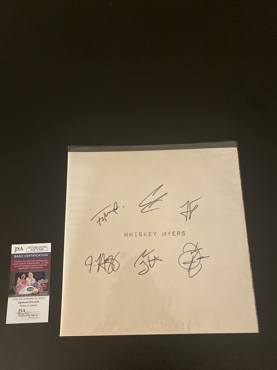 Whiskey Myers RECORD LP VINYL Autographed By The Band. BURY MY