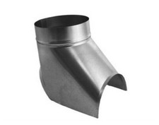 Curved Boot -Galvanized Metal Ducting Ventilation, Extraction, HVAC, Spiral Duct