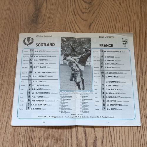 Scotland v France Rugby Programmes 1948 - 2012 - Picture 38 of 66