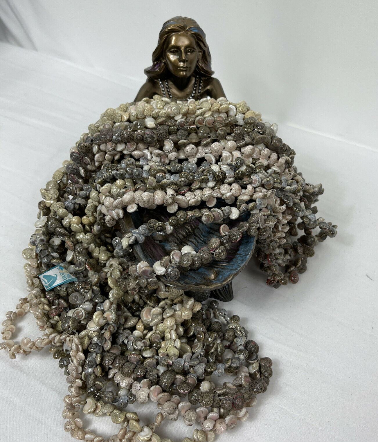 Shell Necklace Mini Shells Extra Long Nautical Oc… - image 4