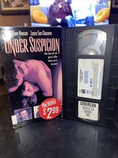 BLOCKBUSTER VIDEO RENTAL Under Suspicion VHS 1991 Movie Liam Neeson Simon Moore