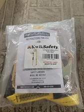 KwikSafety COPPERHEAD Single Leg Adjustable 4' to 6' Safety Lanyard