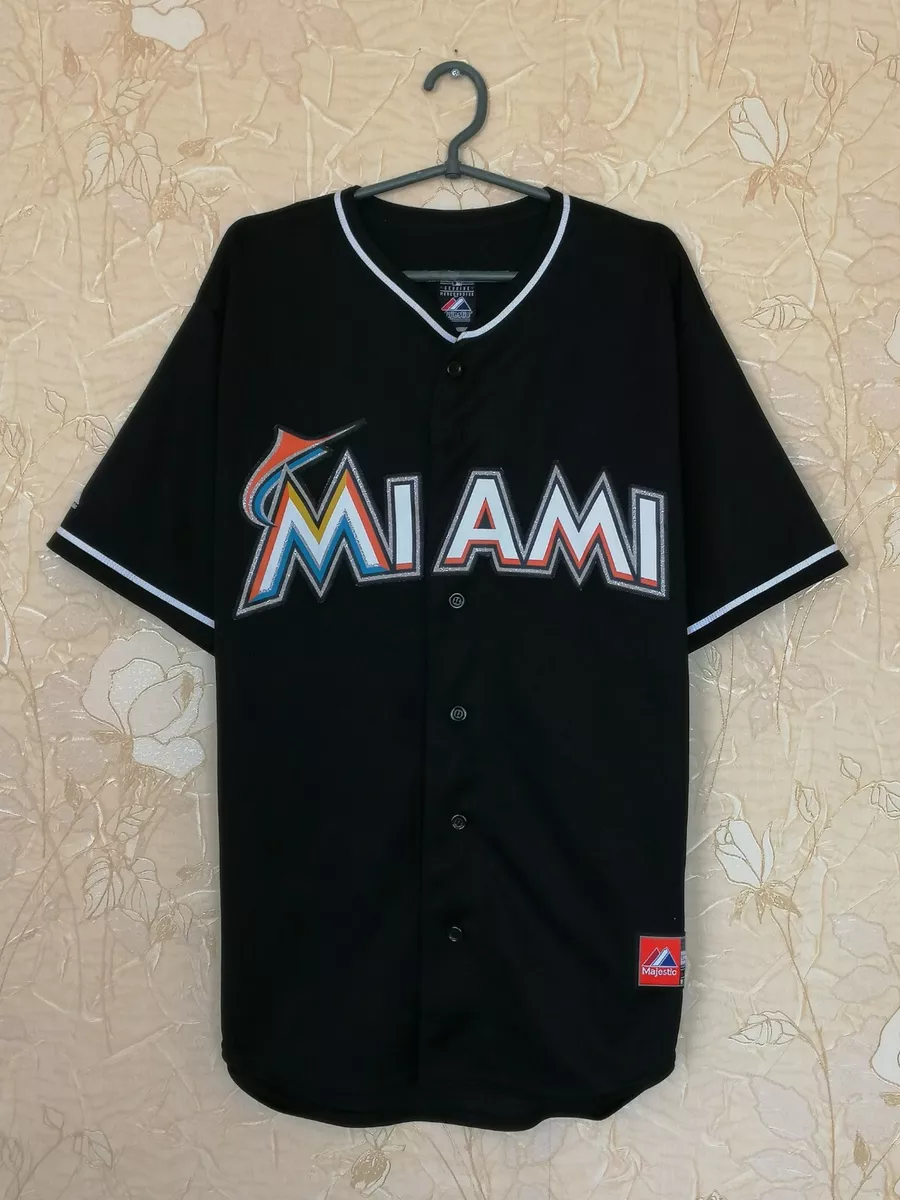 Miami Marlins Mens MLB Authentic Majestic baseball shirt jersey