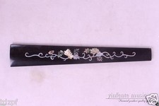 4/4 Violin Fingerboard Natural Ebony wood Pearl Shell Inlay Violin Parts