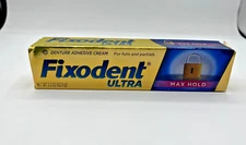Fixodent Ultra Max Hold Denture Adhesive Cream 2.2 oz