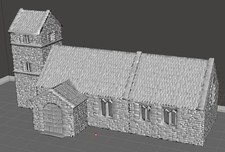 British Church europe ww2 1:72 scale wargame terrain model kits Diorama DIY