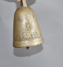 Parigi antica campanello campanello morsetto ottone bronzo massiccio vecchio scomparto #A5