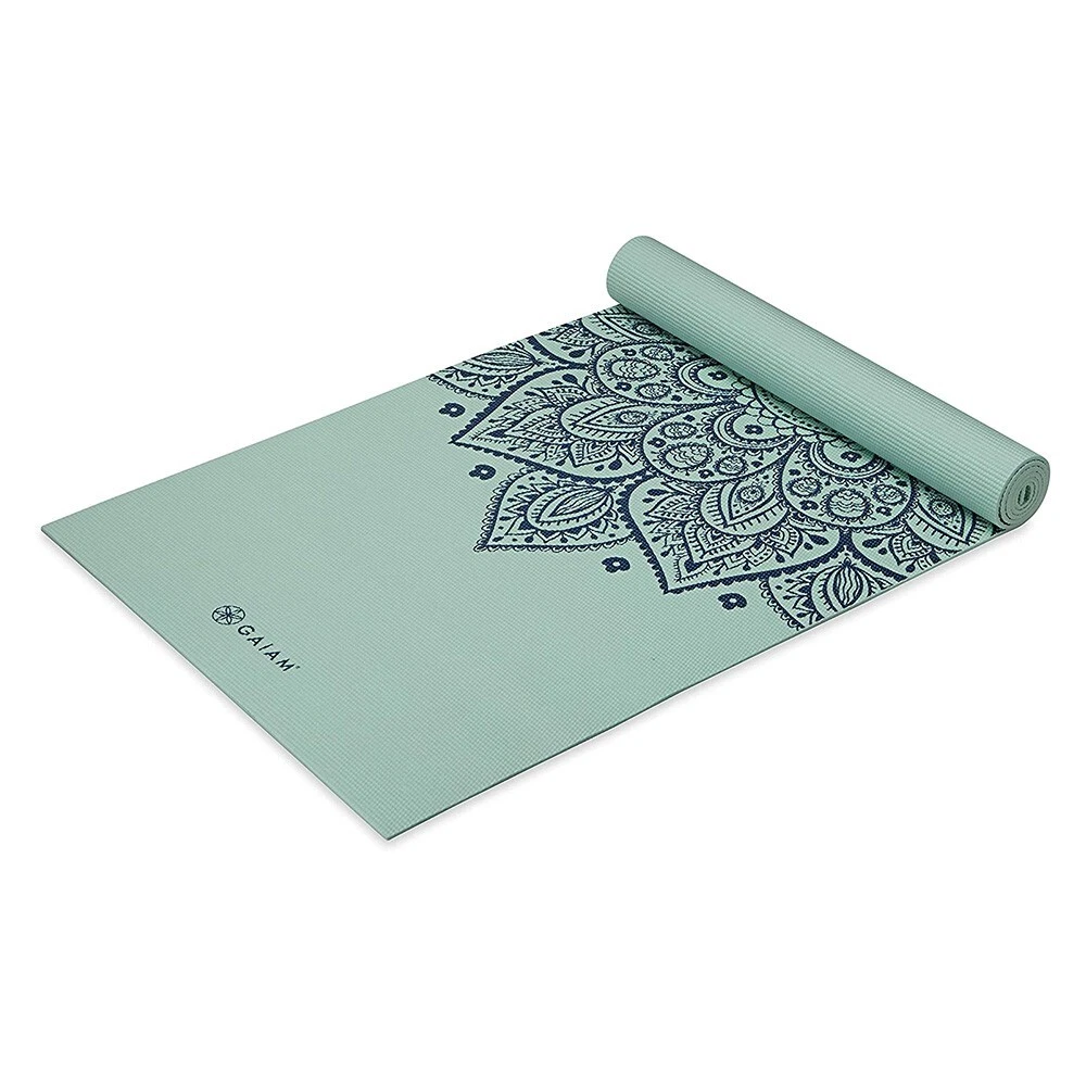 Premium GAIAM Yoga Mat for Exercise, Fitness & Pilates - Cool Mint