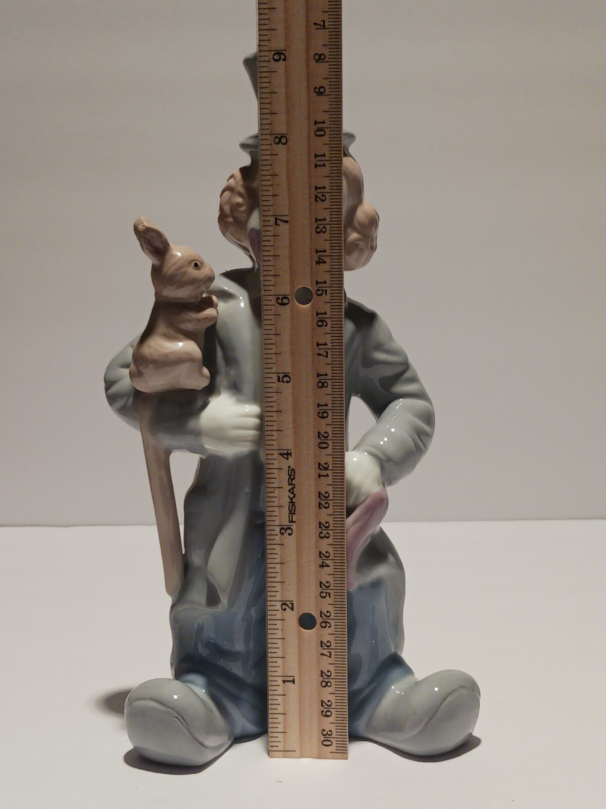 Vintage Porcelain HOBO CLOWN with Bunny Rabbit Figurine - Lladro Style ...