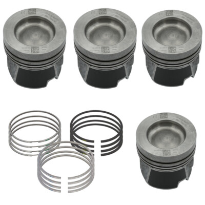 4x Kolben STD + 4x Kolbenringe für VW T6 Crafter 2.0 TDI 04L107065AF 04L198151 O