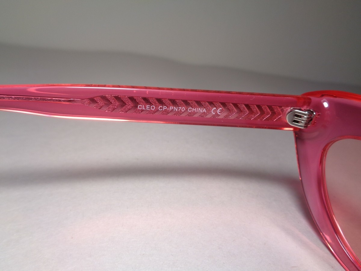 DIFF Eyewear Sunglasses‎ CLEO CP PN70 Pink Designer Frames Fashion DIFF Eyewear CLEO Transparent Pink Cat Eye Shaped New  main image 4