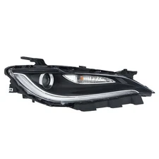 Passenger Side For Chrysler 200 2015-2017 Headlight W/LED DRL Black Trim Halogen