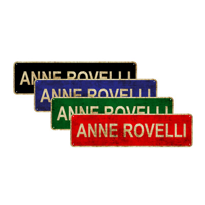 Anne Rovelli Vintage Sign| Garage Man Cave Bar Pub Street Décor Aluminum Sign