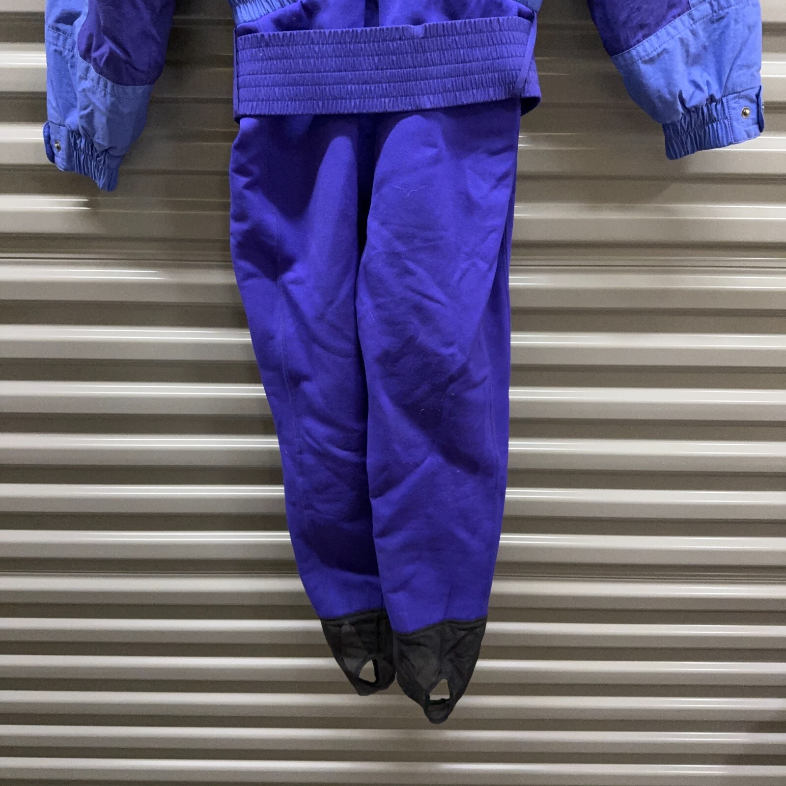 Tyrolia Skiwear Snowsuit Head Ski Suit Womens Petite 8 Purple Microseal Vintage