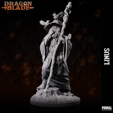 Old Wizard Linus | Primal Collectibles | Compatible with D&D/AoS