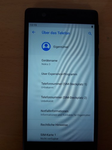 Nokia 3 TA-1032 DS 16GB Dual-Sim schwarz neuwertig - Bild 5 von 7