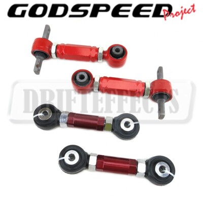 Kit D'alignement Arrière Réglable Godspeed Pour Honda CR-V 1997-2001 - Rouge, Ajustable +/- 3°, Neuf