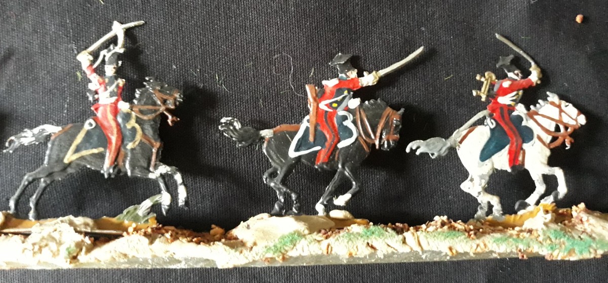 Lot De 18 Figurines étain Armée Napoléon - Hussards, Grenadiers - Échelle 30mm