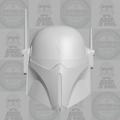 Mandalorian Super Commando custom head v2 for 1:6 1:10 1:12 1:18 action figures