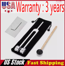 128Hz Healing Tuning Fork with Silicone Hammer Sound Therapy Musical Instrument 