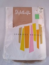 Vintage Stylethrift Thigh High Garter Hose 2 Pair Mesh