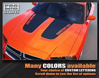Dodge Charger 2011-2014 Hood Blackout With Strobe Stripes Decals - Foto 8
