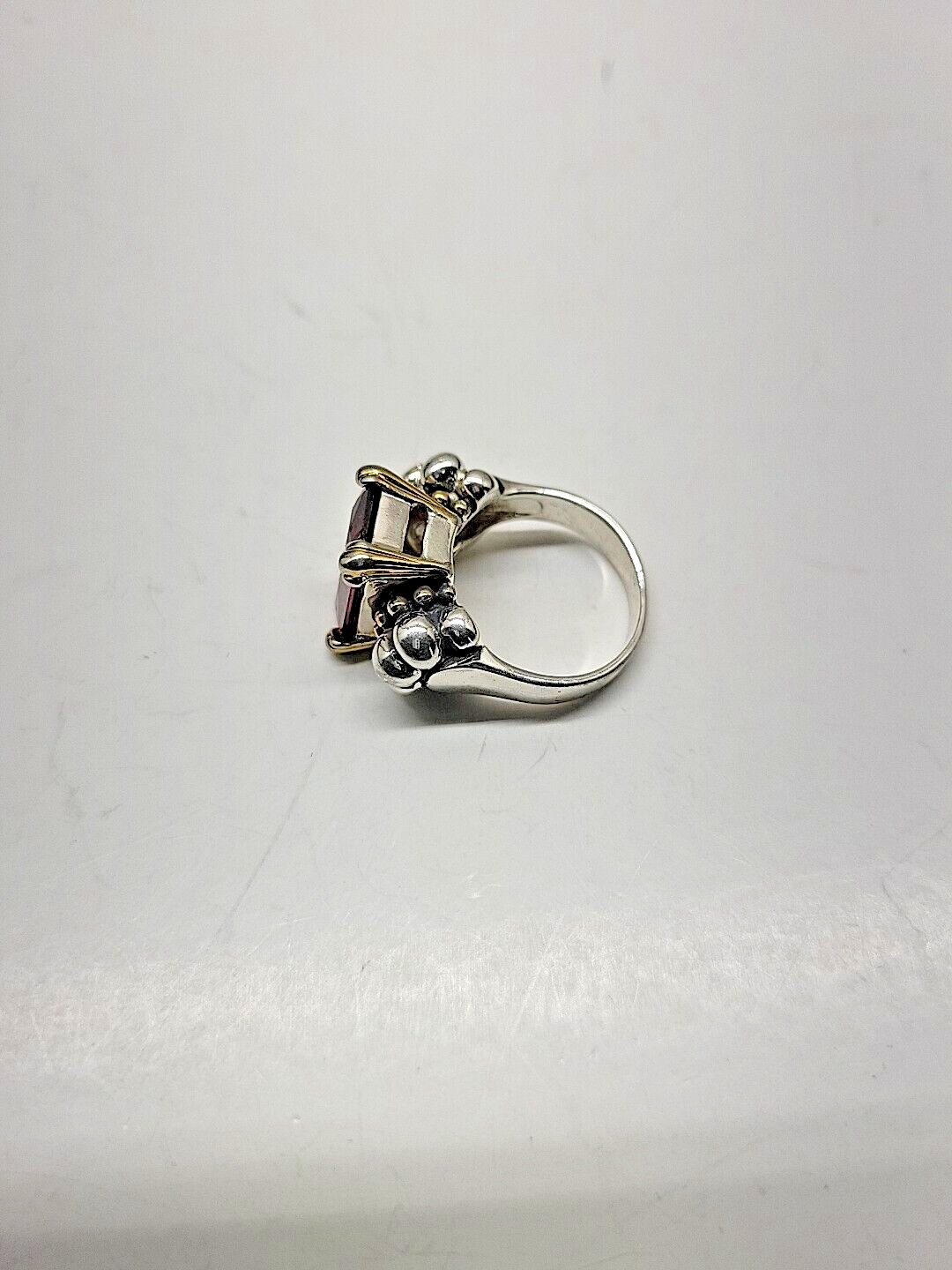 Ladies 925 sterling large ruby /garnet gemstone R… - image 7
